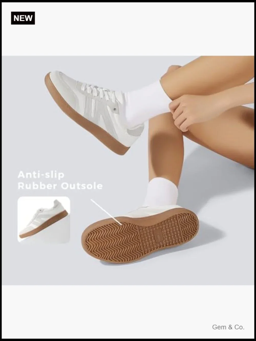 Women Retro Gum Sole Sneakers Casual Tennis Skate Shoe Genuine Leather Walking